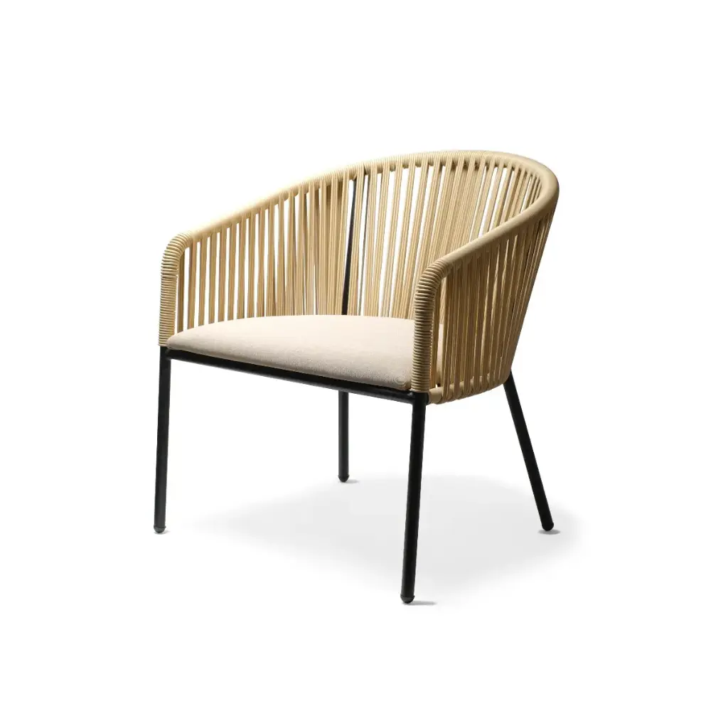 Poltrona Tejida Mambo (Negro, Blanco)